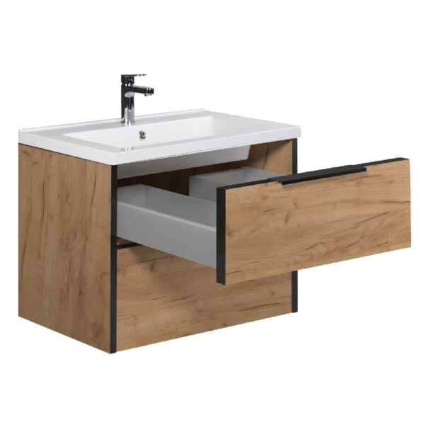 Mobilier de baie stejar Line Craft 60 cm - imagine 2