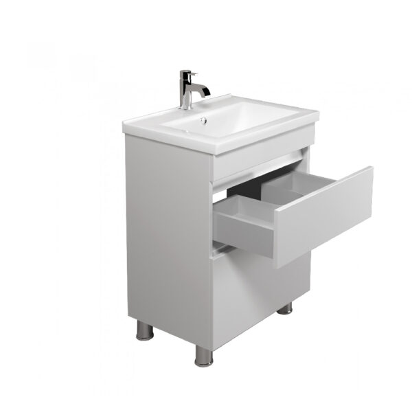Mobilier de baie alb Soft 60 cm - imagine 2