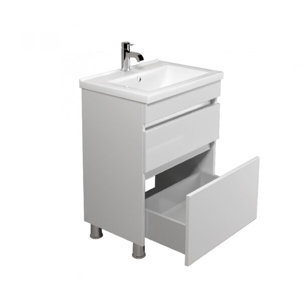Mobilier de baie alb Soft 60 cm - imagine 3