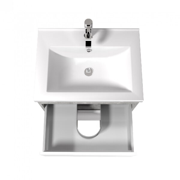 Mobilier de baie gri / alb Polo Loft 60-U - imagine 5