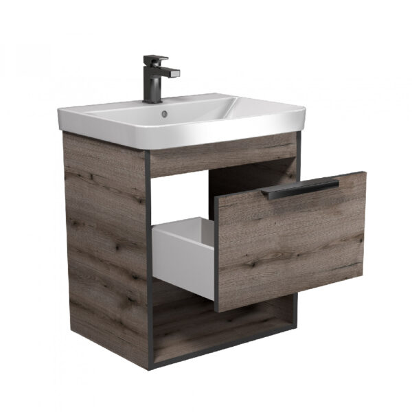 Mobilier de baie gri / stejar Denver 60-A - imagine 2