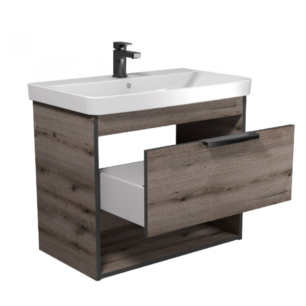 Mobilier de baie gri / stejar Denver 80-A - imagine 2