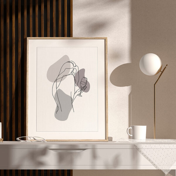 Riflaj / panou Linea slim 3 alun / negru - imagine 5