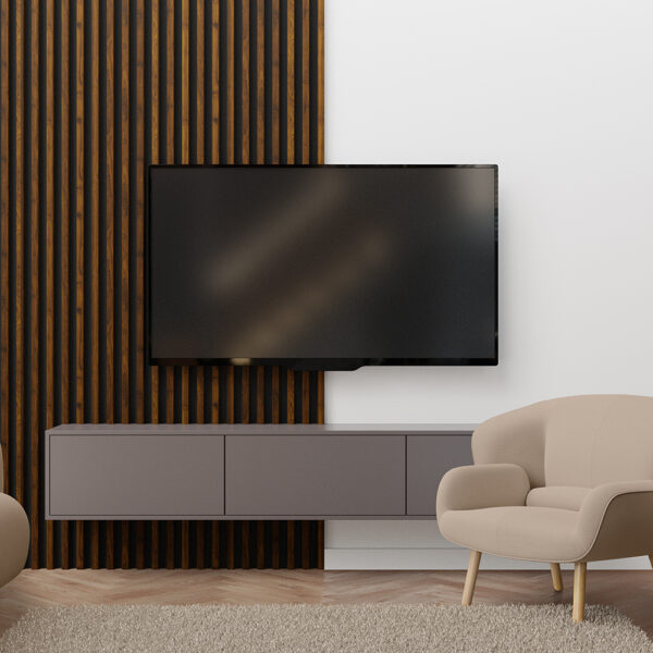 Riflaj / panou Linea slim 3 alun / negru - imagine 3