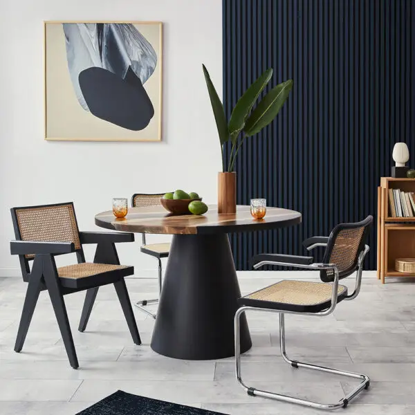 Riflaj / panou Linea acustic bleumarin / negru - imagine 2
