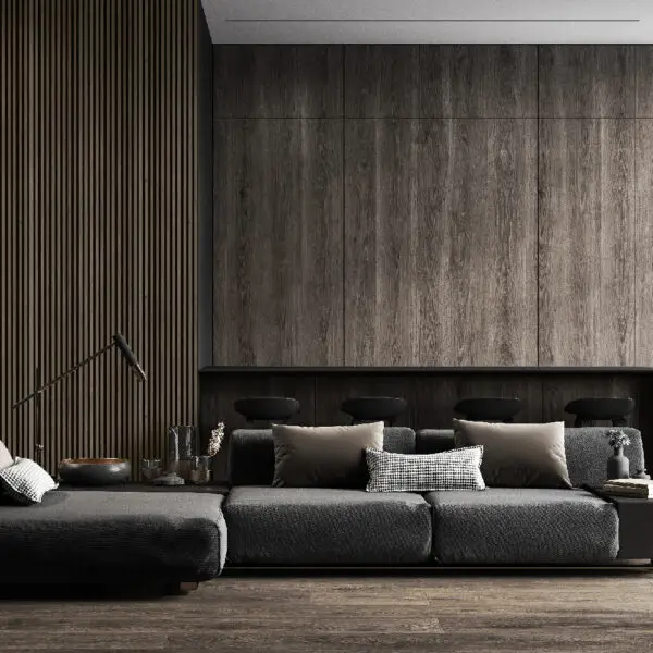 Riflaj / panou Linea acustic Hakire bej / negru - imagine 4