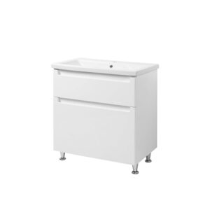 Set mobilier de baie alb Elba TNB-2 D90 cu lavoar Komo