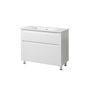 Set mobilier de baie alb Elba TNB-2 D100 cu lavoar Vesta