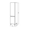 Dulap de baie alb Elba PN-35 - imagine 3