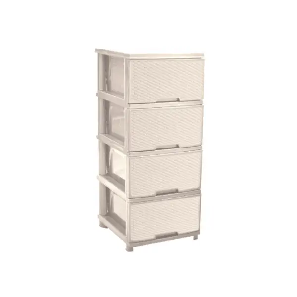 Dulap depozitare "Rattan" 4 sertare - imagine 2