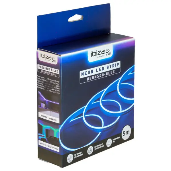 Banda Neoflex 5 m IP65 albastru neon 500 - imagine 4