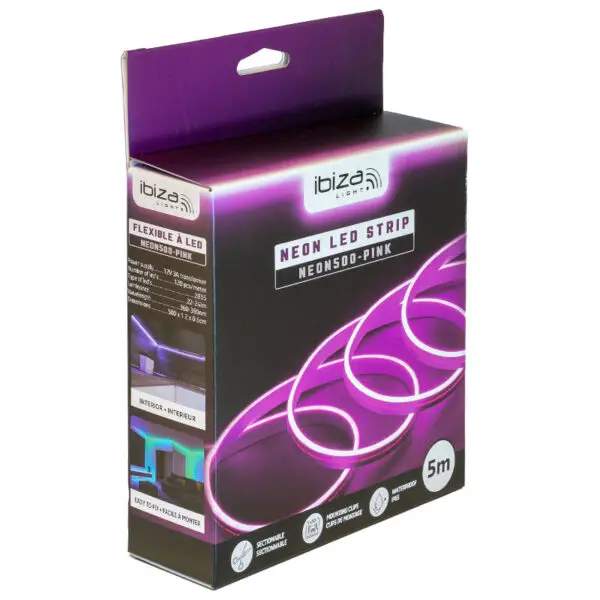 Banda Neoflex 5 m IP65 roz neon 500-pink - imagine 5