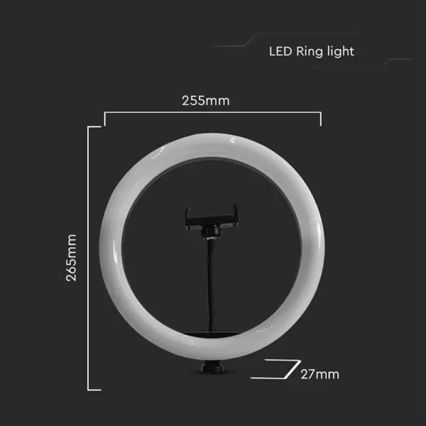 Selfie ring Light 10'' cu trepied - imagine 4