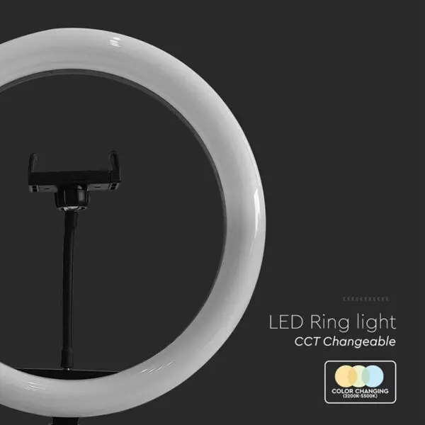 Selfie ring Light 10'' cu trepied - imagine 3