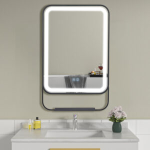 Oglinda de baie cu LED si etajera 60x95 cm