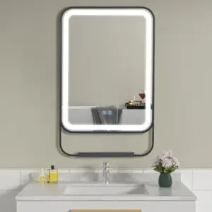 Oglinda de baie cu LED si etajera 60x95 cm