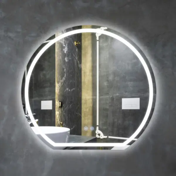 Oginda de baie cu LED si dezaburire 80x74 NC 077 - imagine 2