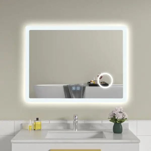 Oglinda de baie LED si dezaburire 60x80 NC061