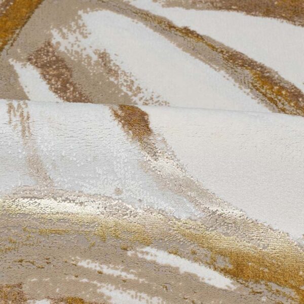 Covor modern maro / auriu Efes 60x100 cm HE776 - imagine 2