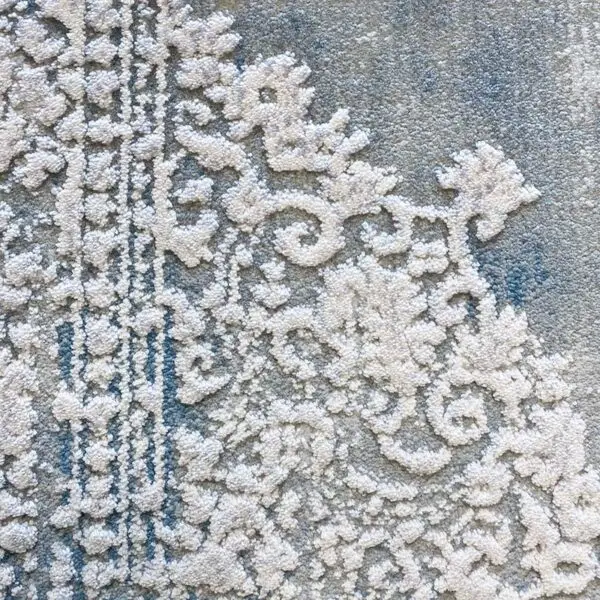Covor modern gri / turcoaz Lootus L012H 160x230 cm - imagine 3