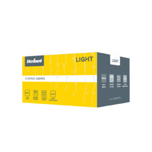 Perdea 650 LED-uri IP44 alb rece 10 M Rebel Light ZAR0476-2