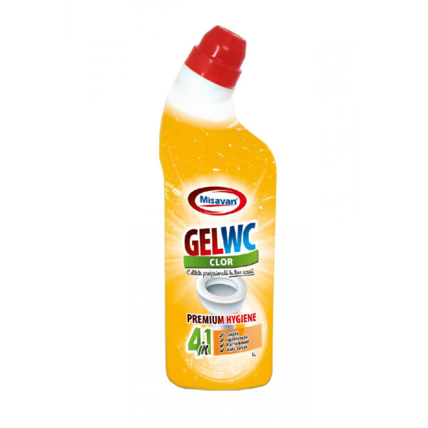 Solutie curatare toaleta Misavan Gel Wc 4in1 1l - imagine 3