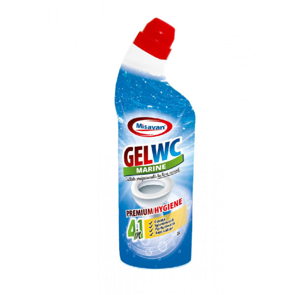 Solutie curatare toaleta Misavan Gel Wc 4in1 1l - imagine 2