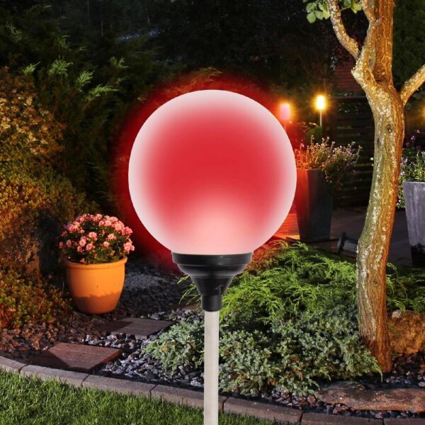 Decor solar glob din sticla LED multicolor MX 625 - imagine 4