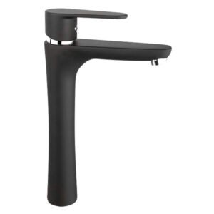 Baterie stativa pentru lavoar inalt Algeo negru BAG2LBL