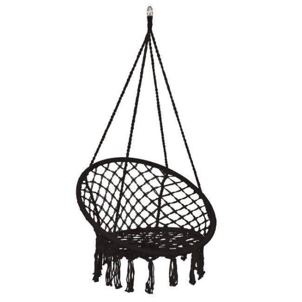 Leagan tip scaun, negru max 150 kg, 79x80x120 cm maro/negru