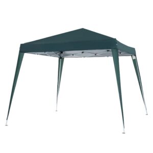 Pavilion pentru gradina/terasa, cadru metalic, pliabil, verde, 2.97x2.97x2.5 m