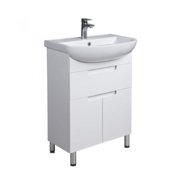 Set mobilier de baie alb 60 cm Tetris