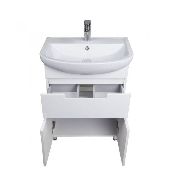 Set mobilier de baie alb 60 cm Tetris - imagine 4