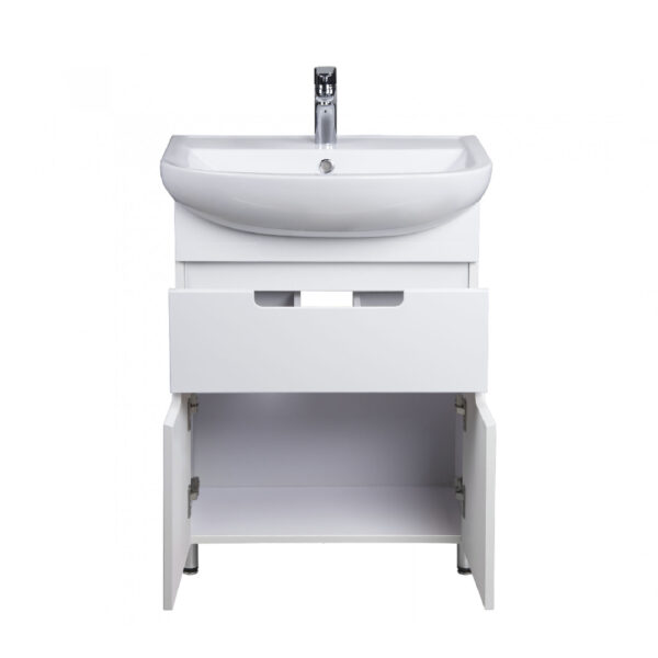 Set mobilier de baie alb 60 cm Tetris - imagine 3