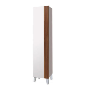 Dulap de baie alb / stejar MDF Kolibri