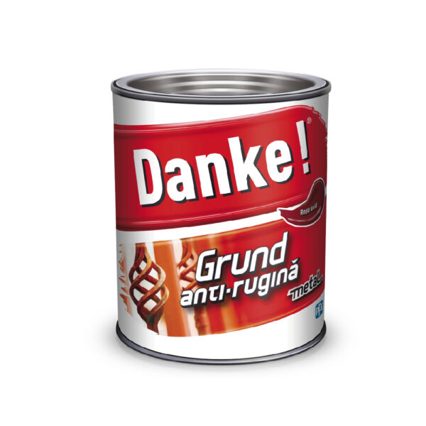 Danke! Grund pentru metal rosu oxid 2,5 L
