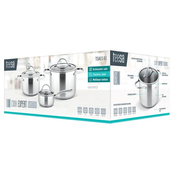 Set 3 oale inox 18x10 Cook Expert TSA0141 - imagine 2