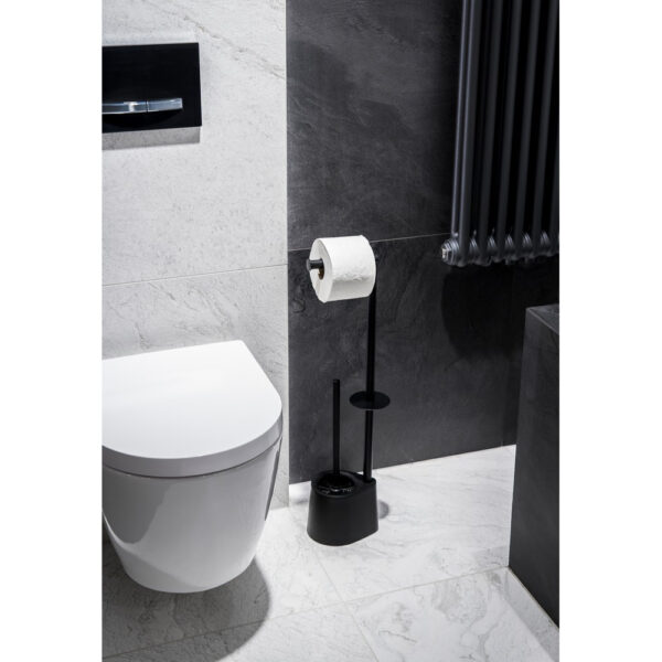 Suport de hârtie igienică minimalist negru AWD02071616 - imagine 2
