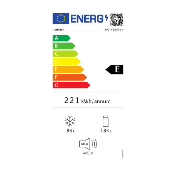 Combina frigorifica Heinner HC-V268E++ - imagine 3