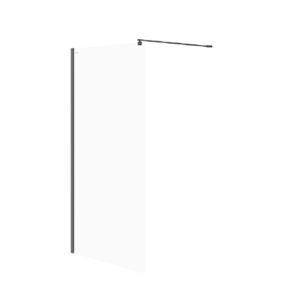 Paravan sticla Walk-in Mille 100x200 cm negru S161-003