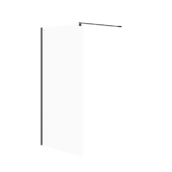 Paravan sticla Walk-in Mille 100x200 cm negru S161-003