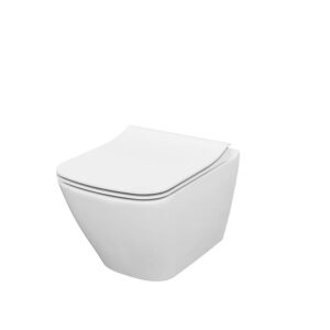 Set vas WC B220 suspendat City Rectangular Clean On Cersanit + capac WC