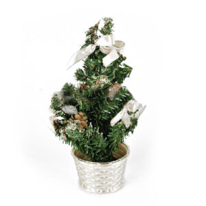 Decoratiune brad artificial in cos 22 cm
