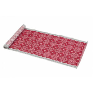 Traversa masa flori rosii 33x180 cm HR-RUN-RED01-180