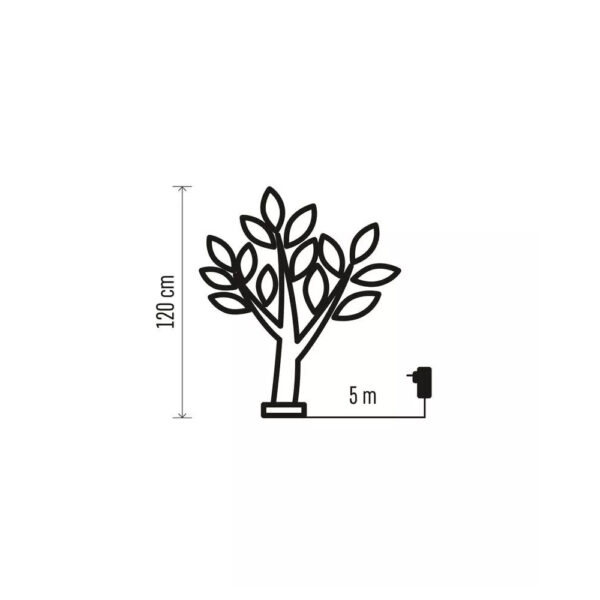 Copacel luminos cires 120 cm exterior/interior 120 cm - imagine 4