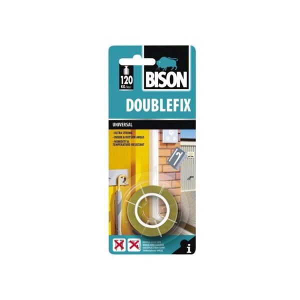 Bandă dublu adezivă universală pentru exterior Double Fix Universal 1, 5mx19mm