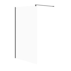 Paravan sticla Walk-in Mille 120x200 cm profil negru S161-004