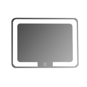 Oglinda de baie cu iluminare led si intrerupator touch 80 x 60 cm