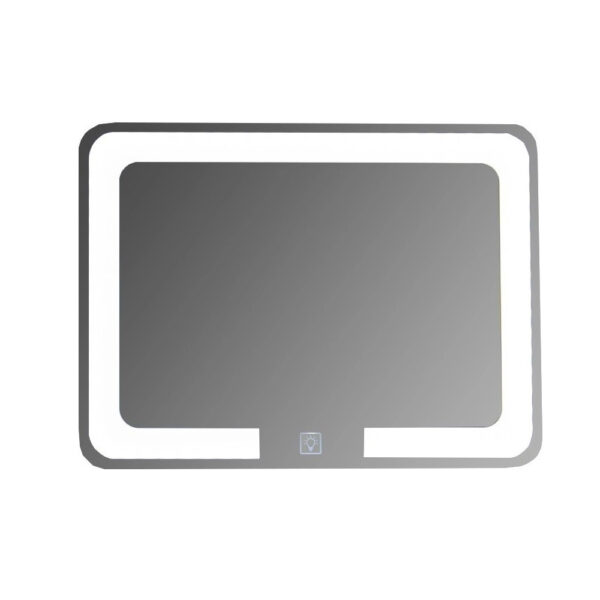 Oglinda de baie cu iluminare led si intrerupator touch 80 x 60 cm