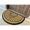 Covoras intrare fibra de cocos maro DM 25 -75x45 cm - semicerc - imagine 2